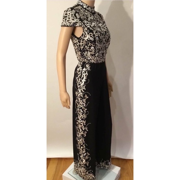 ALICE & OLIVIA CRYSTAL EMBELLISHED JUMPSUIT - Picture 10 of 10